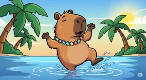 Capybara Water Dance – Hilarious and Unique