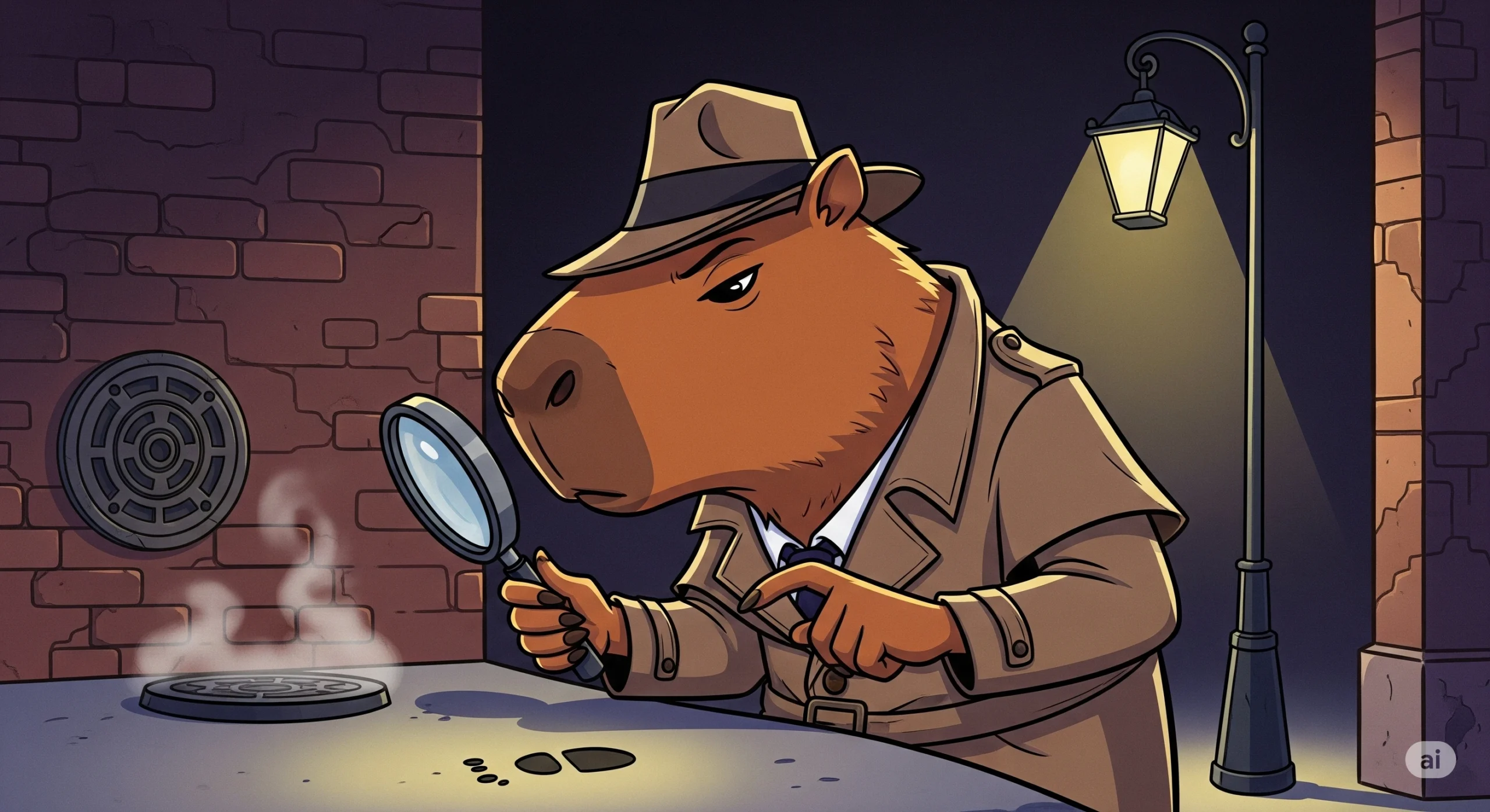 How to Design a Detective Capybara Cartoon Character Like a Pro