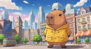 Capybara Cartoon Cityscape Background Art: A Creative Guide