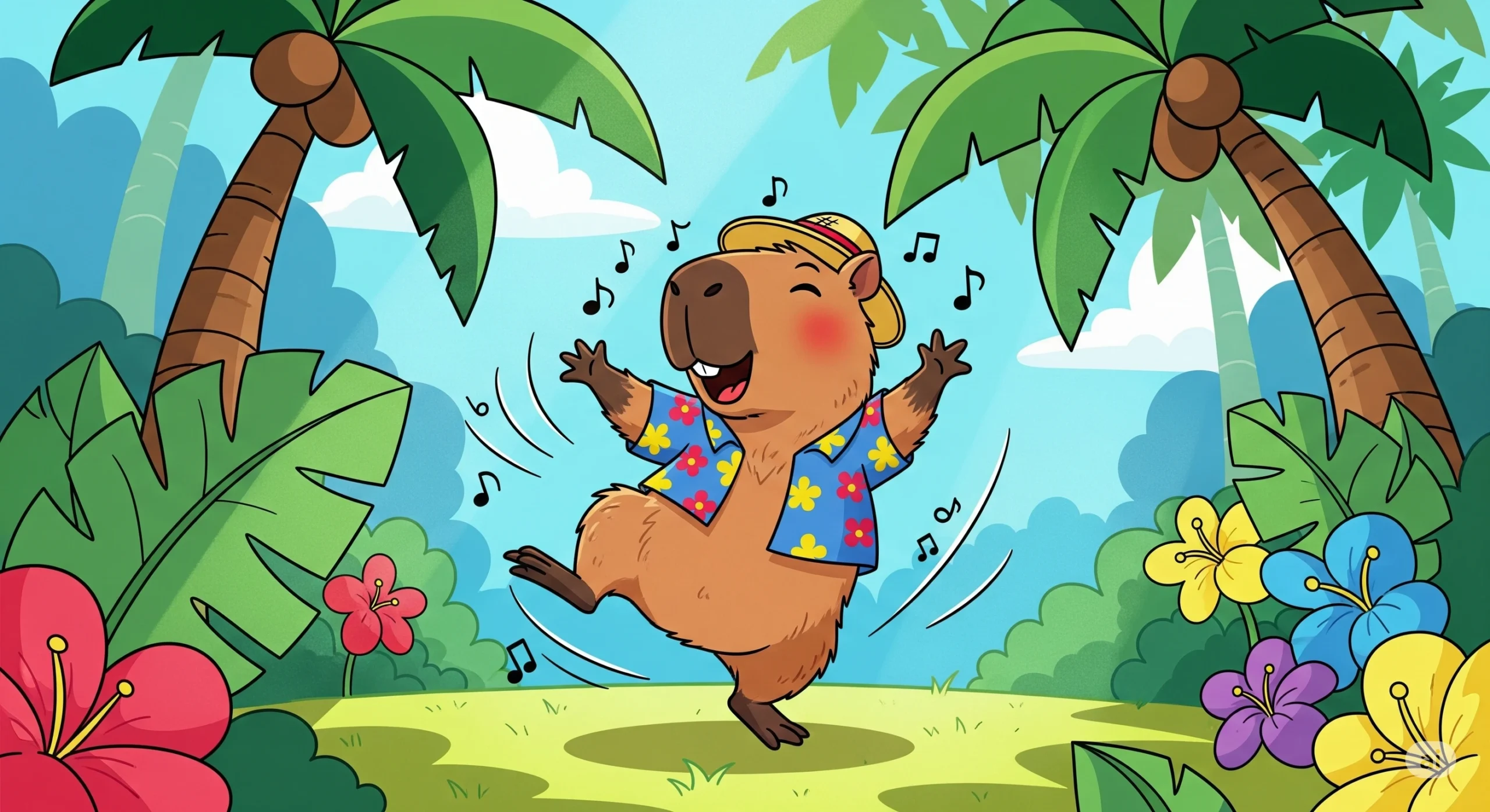 Capybara Dancing Cartoon Animated Gif: How to Create and Share