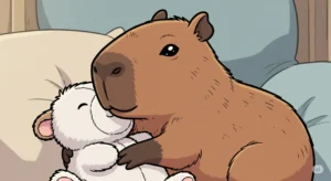 Capybara Animated Cuddle Time – Adorable Pet Moments